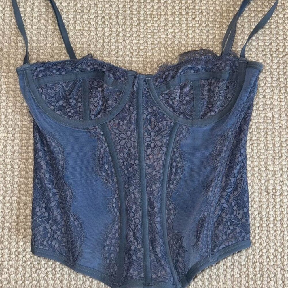 URBAN OUTFITTERS - BLUE CORSET
